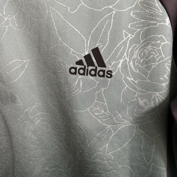 Adidas Women's Firebird Floral Embossed Track Jacket Full Zip  Size XL - Picture 5 of 9